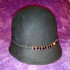 Black wool hat